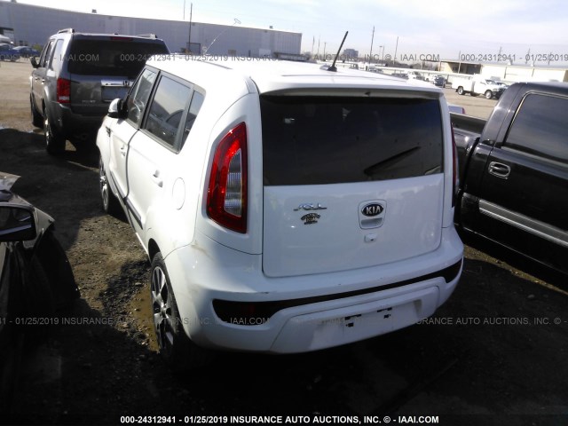 KNDJT2A66D7755130 - 2013 KIA SOUL +/!/SPORT WHITE photo 3