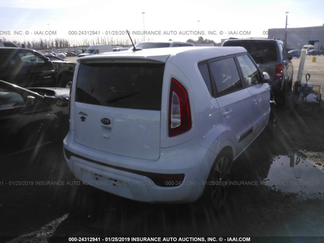 KNDJT2A66D7755130 - 2013 KIA SOUL +/!/SPORT WHITE photo 4