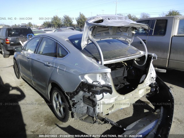 3FA6P0K9XHR117328 - 2017 FORD FUSION TITANIUM SILVER photo 3