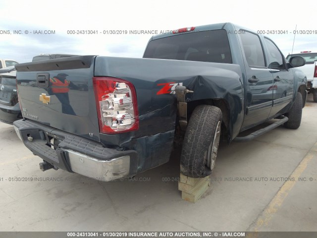 3GCPKSE76CG111937 - 2012 CHEVROLET SILVERADO K1500 LT BLUE photo 4