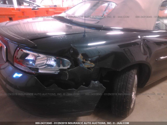 1C3EL65R66N237003 - 2006 CHRYSLER SEBRING LIMITED BLACK photo 6