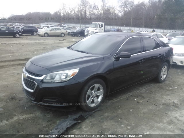 1G11B5SL1FF311194 - 2015 CHEVROLET MALIBU LS BLACK photo 2
