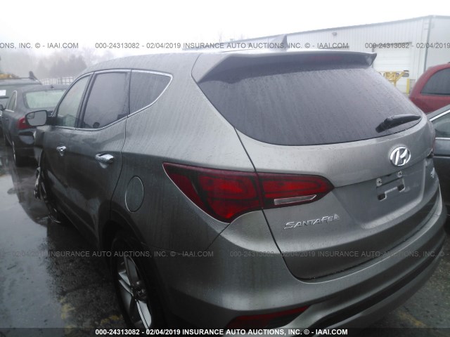 5NMZTDLBXHH010548 - 2017 HYUNDAI SANTA FE SPORT  GRAY photo 3