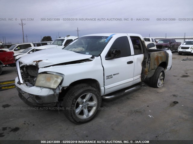 1D7HA18NX6S622145 - 2006 DODGE RAM 1500 ST/SLT WHITE photo 2