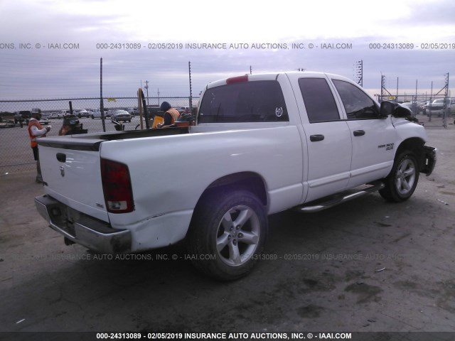 1D7HA18NX6S622145 - 2006 DODGE RAM 1500 ST/SLT WHITE photo 4