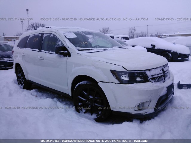 3C4PDCBG0ET134354 - 2014 DODGE JOURNEY SXT WHITE photo 1