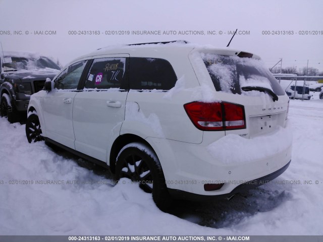 3C4PDCBG0ET134354 - 2014 DODGE JOURNEY SXT WHITE photo 3