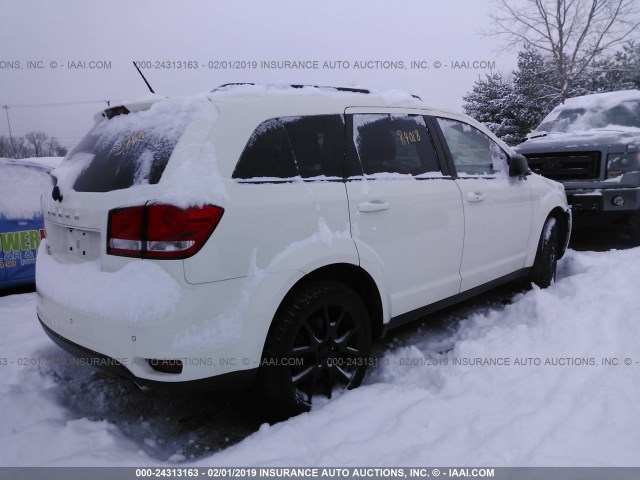 3C4PDCBG0ET134354 - 2014 DODGE JOURNEY SXT WHITE photo 4