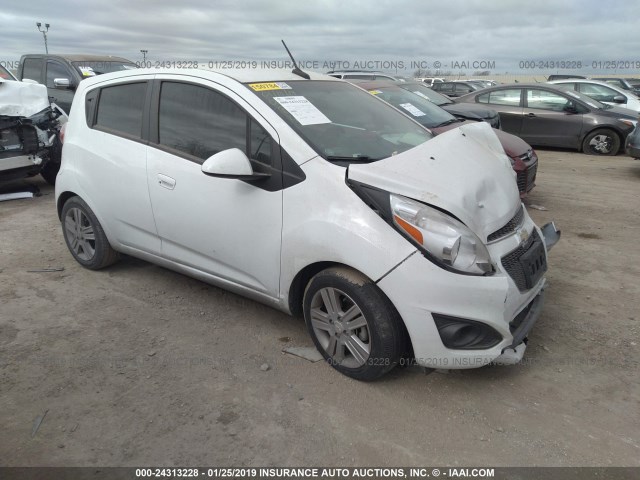 KL8CB6S99EC454428 - 2014 CHEVROLET SPARK LS WHITE photo 1