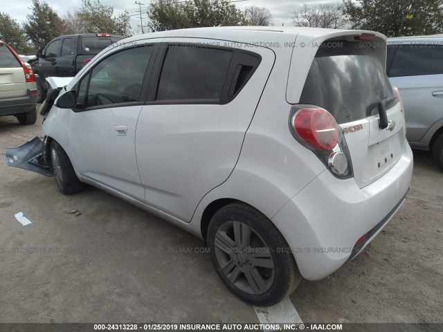 KL8CB6S99EC454428 - 2014 CHEVROLET SPARK LS WHITE photo 3