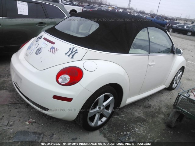 3VWFF31Y97M411254 - 2007 VOLKSWAGEN NEW BEETLE TRIPLE WHITE WHITE photo 4