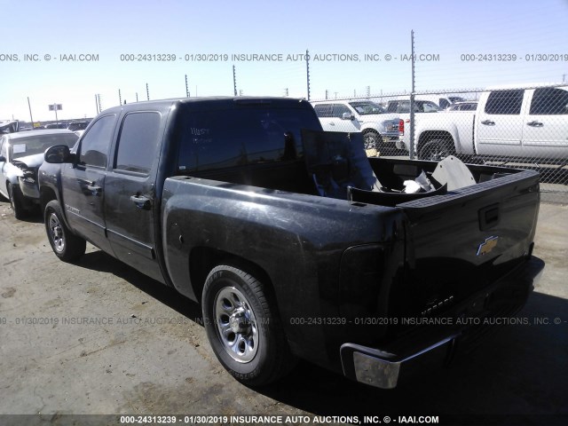 2GCEC13CX81134927 - 2008 CHEVROLET SILVERADO C1500 BLACK photo 3