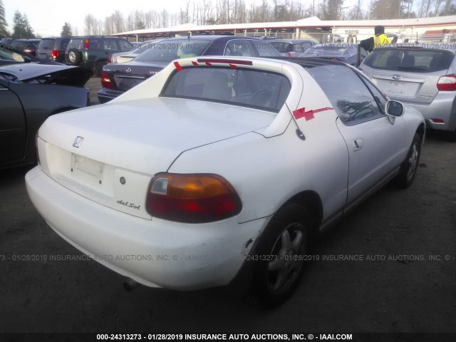 JHMEH6165VS001773 - 1997 HONDA CIVIC DEL SOL SI WHITE photo 4