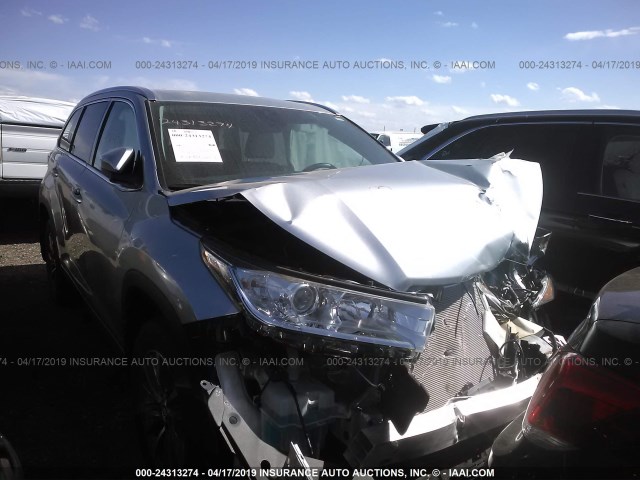 5TDJZRFH5JS543550 - 2018 TOYOTA HIGHLANDER SE/XLE SILVER photo 1