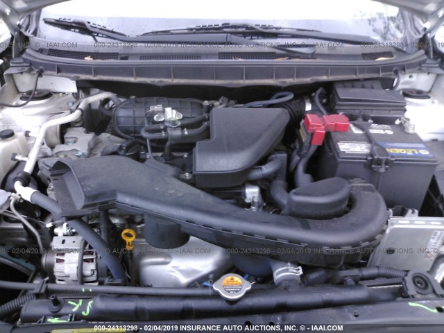 JN8AS5MV3DW651700 - 2013 NISSAN ROGUE S/SV SILVER photo 10