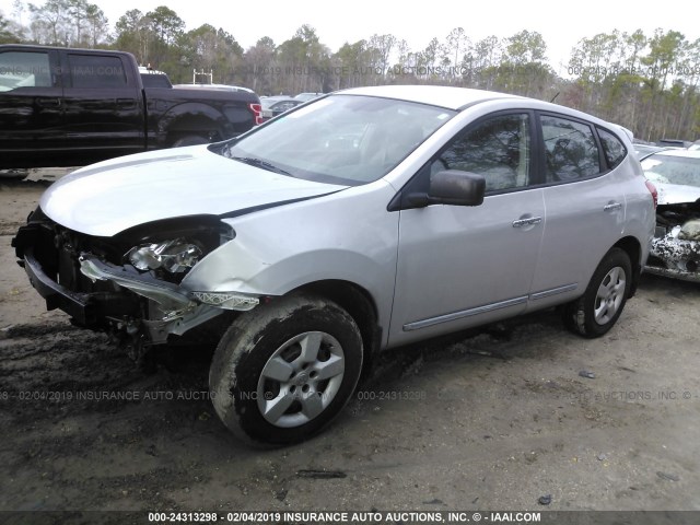 JN8AS5MV3DW651700 - 2013 NISSAN ROGUE S/SV SILVER photo 2