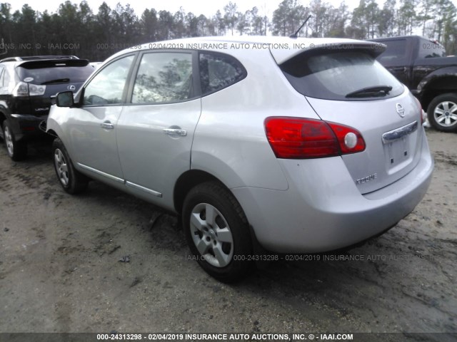 JN8AS5MV3DW651700 - 2013 NISSAN ROGUE S/SV SILVER photo 3
