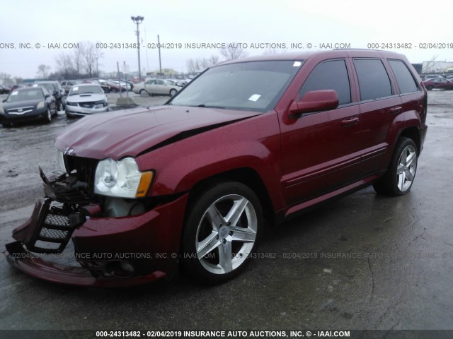 1J8HR78346C217938 - 2006 JEEP GRAND CHEROKEE SRT-8 RED photo 2