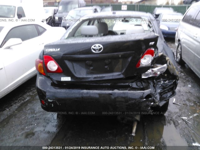 JTDBL40E49J012694 - 2009 TOYOTA COROLLA LE/XLE BLACK photo 6