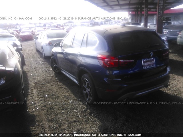 WBXHU7C35J3F04670 - 2018 BMW X1 SDRIVE28I BLUE photo 3