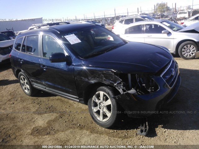 5NMSH13E87H022966 - 2007 HYUNDAI SANTA FE SE/LIMITED BLUE photo 1