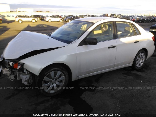 JF1GE61628H520886 - 2008 SUBARU IMPREZA 2.5I WHITE photo 2