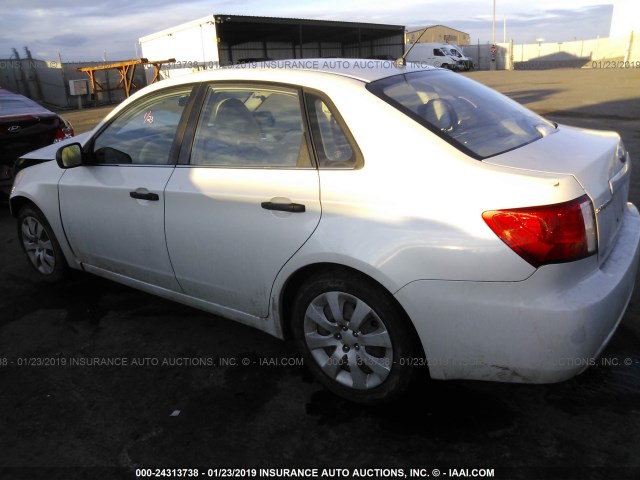 JF1GE61628H520886 - 2008 SUBARU IMPREZA 2.5I WHITE photo 3