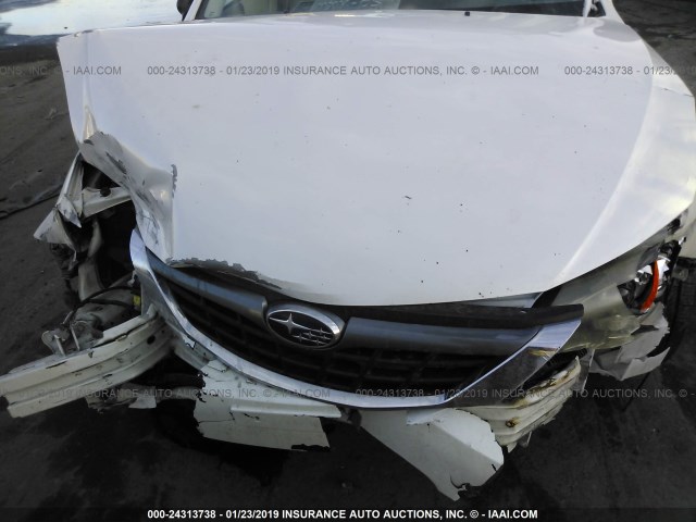 JF1GE61628H520886 - 2008 SUBARU IMPREZA 2.5I WHITE photo 6