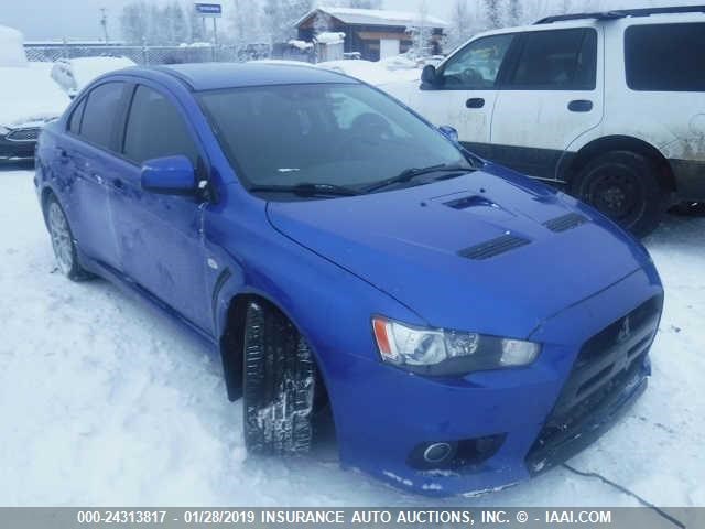 JA3AW86V18U049456 - 2008 MITSUBISHI LANCER EVOLUTION GSR BLUE photo 1