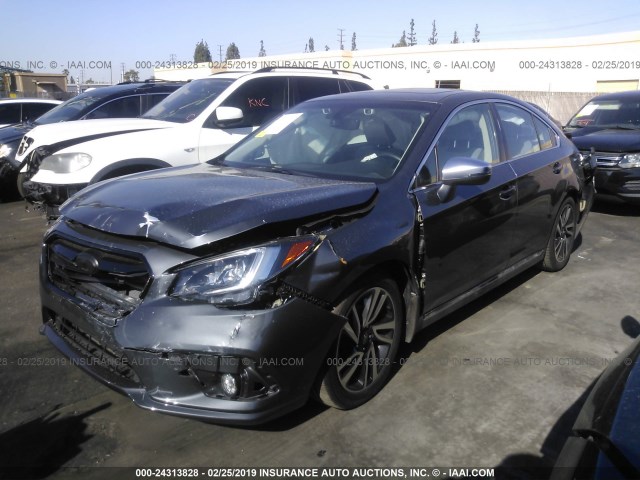 4S3BNAS61J3013728 - 2018 SUBARU LEGACY SPORT GRAY photo 2