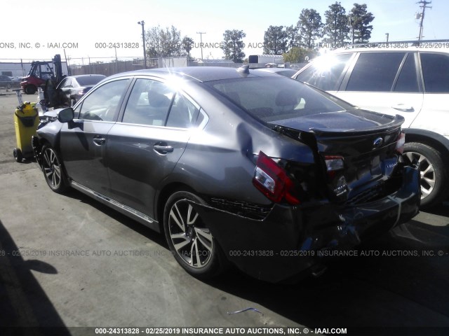 4S3BNAS61J3013728 - 2018 SUBARU LEGACY SPORT GRAY photo 3