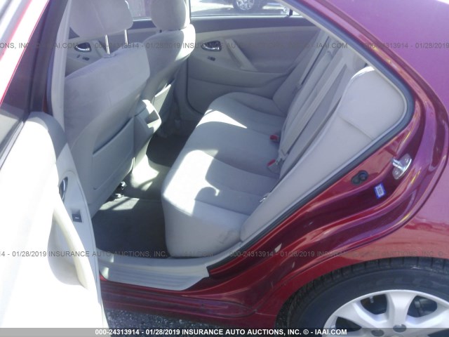 4T1BF3EK6BU178618 - 2011 TOYOTA CAMRY SE/LE/XLE 红色 照片 8