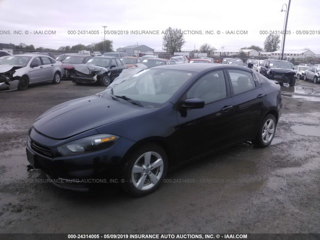 1C3CDFBB9FD415150 - 2015 DODGE DART SXT BLACK photo 2