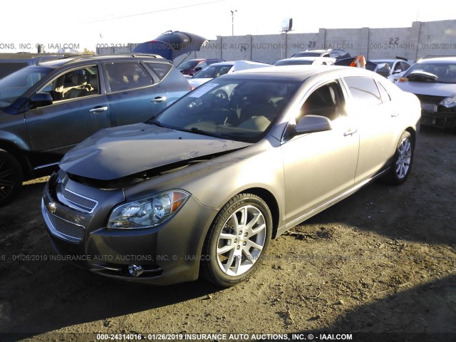 1G1ZE5E17BF206898 - 2011 CHEVROLET MALIBU LTZ BROWN photo 2