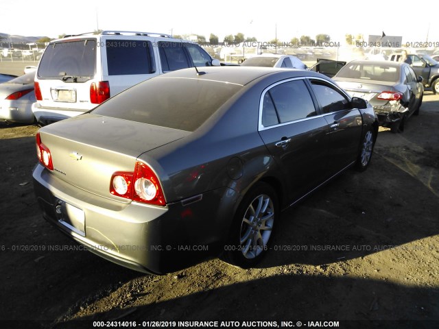 1G1ZE5E17BF206898 - 2011 CHEVROLET MALIBU LTZ BROWN photo 4