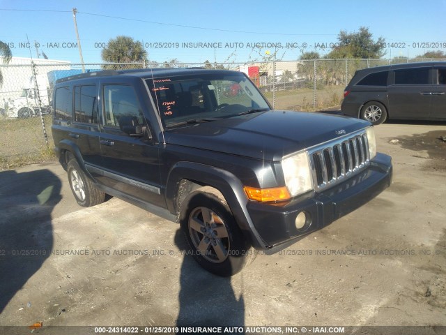 1J8HH48KX8C184925 - 2008 JEEP COMMANDER SPORT BLUE photo 1