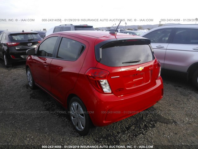 KL8CB6SA0GC639318 - 2016 CHEVROLET SPARK LS RED photo 3