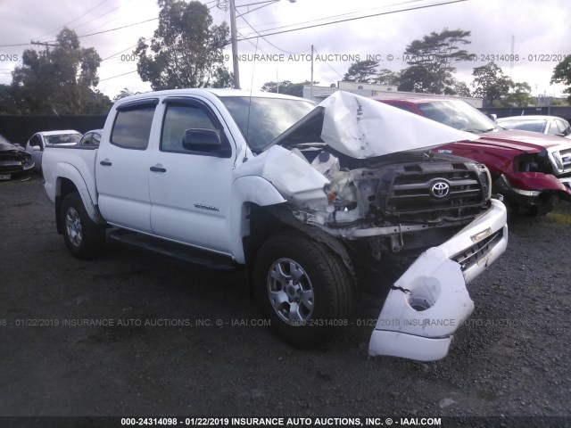 5TELU42N88Z555730 - 2008 TOYOTA TACOMA DOUBLE CAB 白色 照片 1