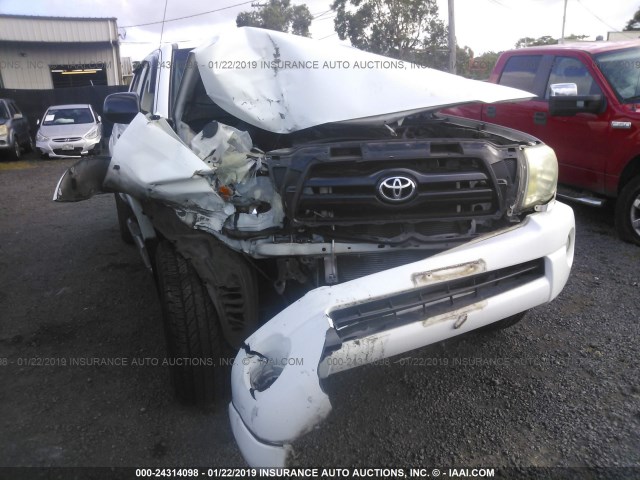 5TELU42N88Z555730 - 2008 TOYOTA TACOMA DOUBLE CAB 白色 照片 6