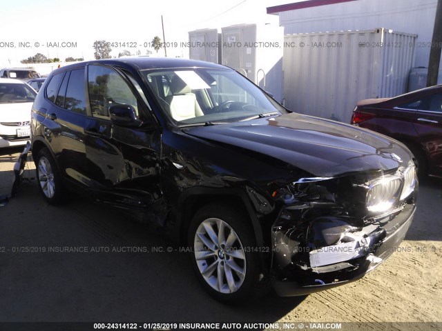 5UXWX9C58D0A27407 - 2013 BMW X3 XDRIVE28I BLACK photo 1