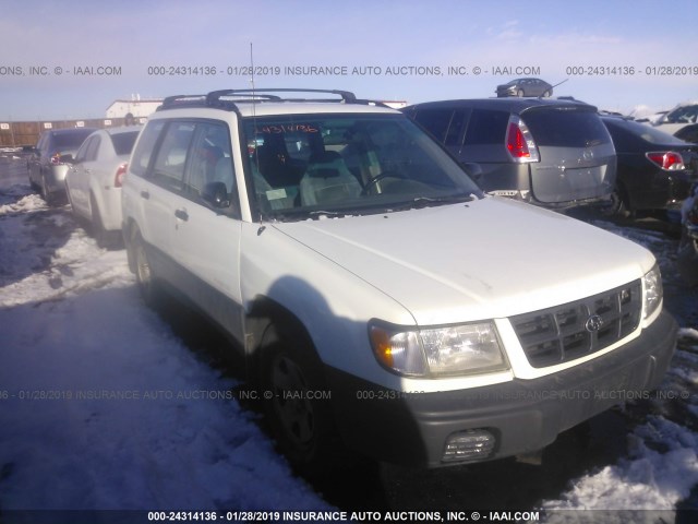 JF1SF6358WG756599 - 1998 SUBARU FORESTER L WHITE photo 1