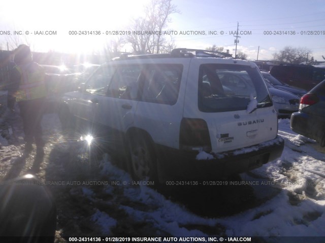 JF1SF6358WG756599 - 1998 SUBARU FORESTER L WHITE photo 3