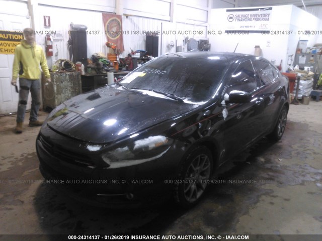 1C3CDFBB3FD160379 - 2015 DODGE DART SXT BLACK photo 2