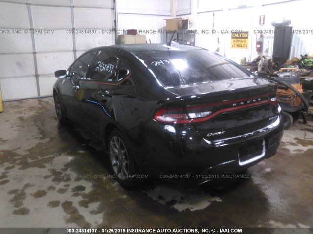 1C3CDFBB3FD160379 - 2015 DODGE DART SXT BLACK photo 3