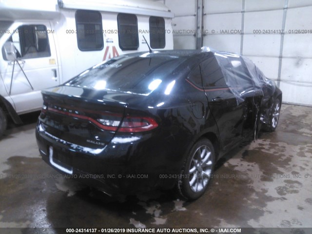 1C3CDFBB3FD160379 - 2015 DODGE DART SXT BLACK photo 4