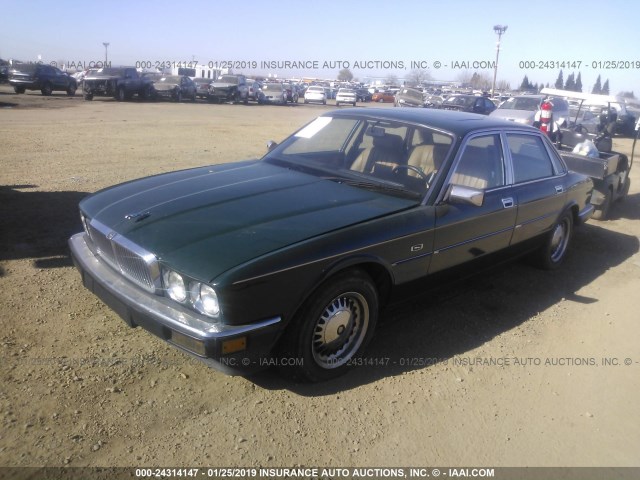 SAJHV1647JC526955 - 1988 JAGUAR XJ6 GREEN photo 2