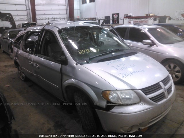 2D8GP44L25R216615 - 2005 DODGE GRAND CARAVAN SXT SILVER photo 1