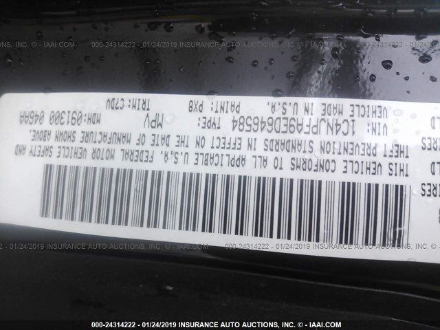 1C4NJPFA9ED646584 - 2014 JEEP PATRIOT LATITUDE BLACK photo 9