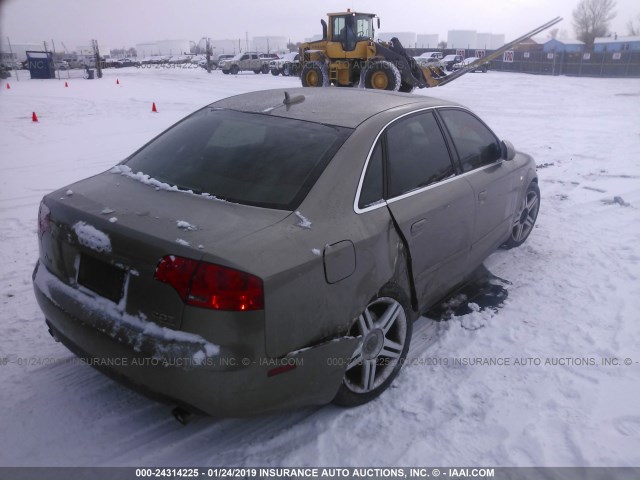 WAUDF78E56A206441 - 2006 AUDI A4 2.0T QUATTRO GOLD photo 4