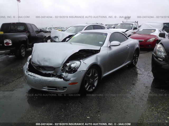 JTHFN45Y579010626 - 2007 LEXUS SC 430 SILVER photo 2